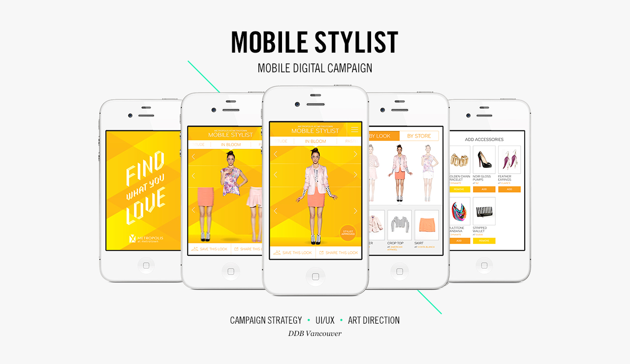 Metropolis Mobile Stylist App Header